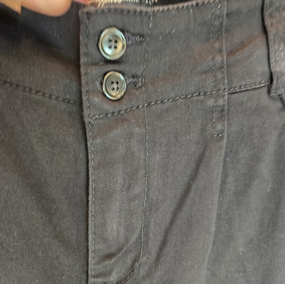 Supplies Womens Cargo Utility Pants Sz 6 Black Cotton Blend Casual Comfort - Picture 5 of 14